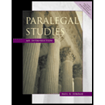 Paralegal Studies : Introduction / Text Only