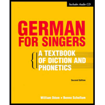 German for Singers: A Textbook of Diction and Phonetics - With CD