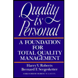 Quality Is Personal : A Foundation For Total Quality Management