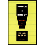 Simple and Direct: Rhetoric for Writers