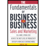 Fundamentals of Business-to-Business Sales and Marketing