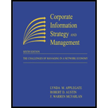 Corporate Information Strategy and Management : The Challenges of Managing in a Network Economy
