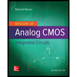 Design of Analog CMOS Integrated Circuits