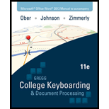 Gregg College Keyboarding and Document Processing Microsoft Office 2013 - Manual