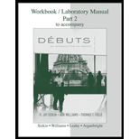 Debuts: Introduction French-Workbook Lab. Manual Part 2