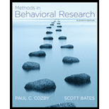 Methods in Behavioral Research