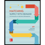 Matching Supply With Demand: An Introduction to Operations Management