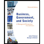 Business, Government and Society: Text and Cases