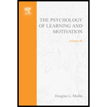 Psychology of Learning and Motivation - Volume 40