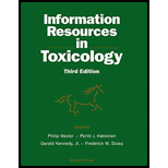 Information Resources on Toxicology