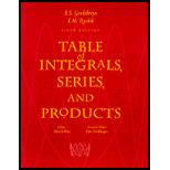 Table of Integrals,Series, and Products