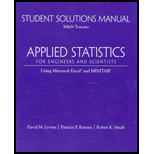 Applied Statistics for Engineering - Student Solutions Manual