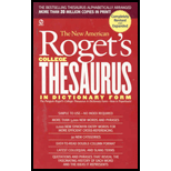 New American, Roget's College Thesaurus in Dictionary Form - Expanded