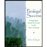 Paralegal Success : Going from Good to Great in the New Century