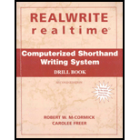Realwrite / Realtime Computerized Shorthand Writing - Drillbook