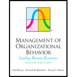 Management of Organizational Behavior: Leading Human Resources