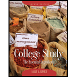College Study : Essential Ingredients