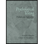 Psychological Testing : Principles and Application