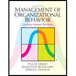 Management of Organizational Behavior (Hardback)