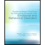 Evidence-Based Practices for Educating Students with Emotional and Behavioral Disorders (Looseleaf)