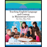 Teaching EnglishLanguage and Content in Mainstream Classes: One Class, Many Paths - Text Only (Paperback)