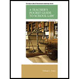 Teacher's Pocket Guide to School Law