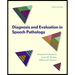 Diagnosis and Evaluation in Speech Pathology (Hardback)