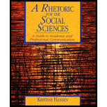 Rhetoric for the Social Sciences : A Guide to Academic and Professional Communication