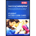 Learning Catalytics--Standalone Access Card--6 Months
