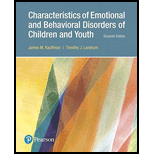 Characteristics of Emotional and Behavioral Disorders of Children and Youth - Text Only