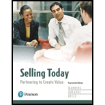 Selling Today: Partnering to Create Value