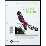 College Algebra with Modeling & Visualization (Looseleaf) - With MyMathLab