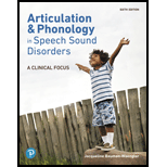 Articulation and Phonology in Speech Sound Disorders: A Clinical Focus