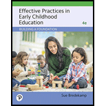 Effective Practices in Early Childhood Education: Building a Foundation