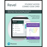 Revel + Print Combo Access Code for Mastering the World of Psychology