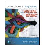 Introduction to Programming Using Visual Basic (Pearson+)