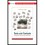 Texts and Contexts: Writing About Literature with Critical Theory (Pearson+)