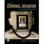 Criminal Behavior: A Psychological Approach (Pearson+)