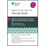 MyLab Math with Pearson eText Access Code (18 Weeks) for Algebra and Trigonometry MyLab Revision with Corequisite Support