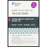 MyLab Math with Pearson eText Access Code (18 Weeks) for College Algebra