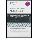 MyLab Math with Pearson eText Access Code (18 Weeks) for Mathematics for the Trades