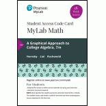 MyLab Math with Pearson eText Access Code (18 Weeks) for Graphical Approach to College Algebra, A