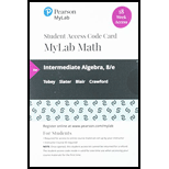 MyLab Math with Pearson eText Access Code (18 Weeks) for Intermediate Algebra