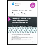 University Calculus: Early Transcendentals - MyLab Math and Pearson eText Access Code