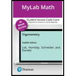 MyLab Math with Pearson eText Access Code (18 Weeks) for Trigonometry