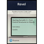 Revel Access Code for Starting Out with C++ from Control Structures Through Objects