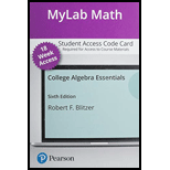 MyLab Math with Pearson eText Access Code for College Algebra Essentials
