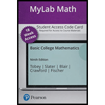 MyLab Math with Pearson eText Access Code for Basic College Mathematics