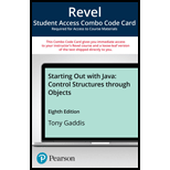 Revel + Print Combo Access Code for Starting Out With Java