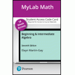 MyLab Math with Pearson eText Single Term Access Code for Beginning & Intermediate Algebra